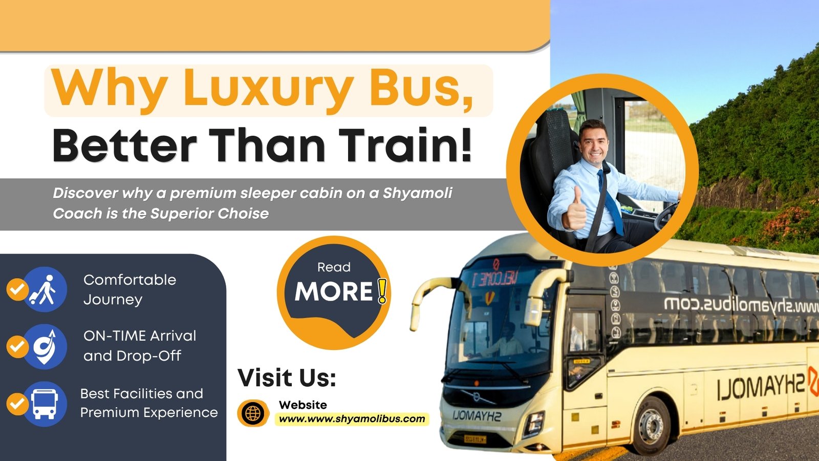 Luxury Bus Better Than Train